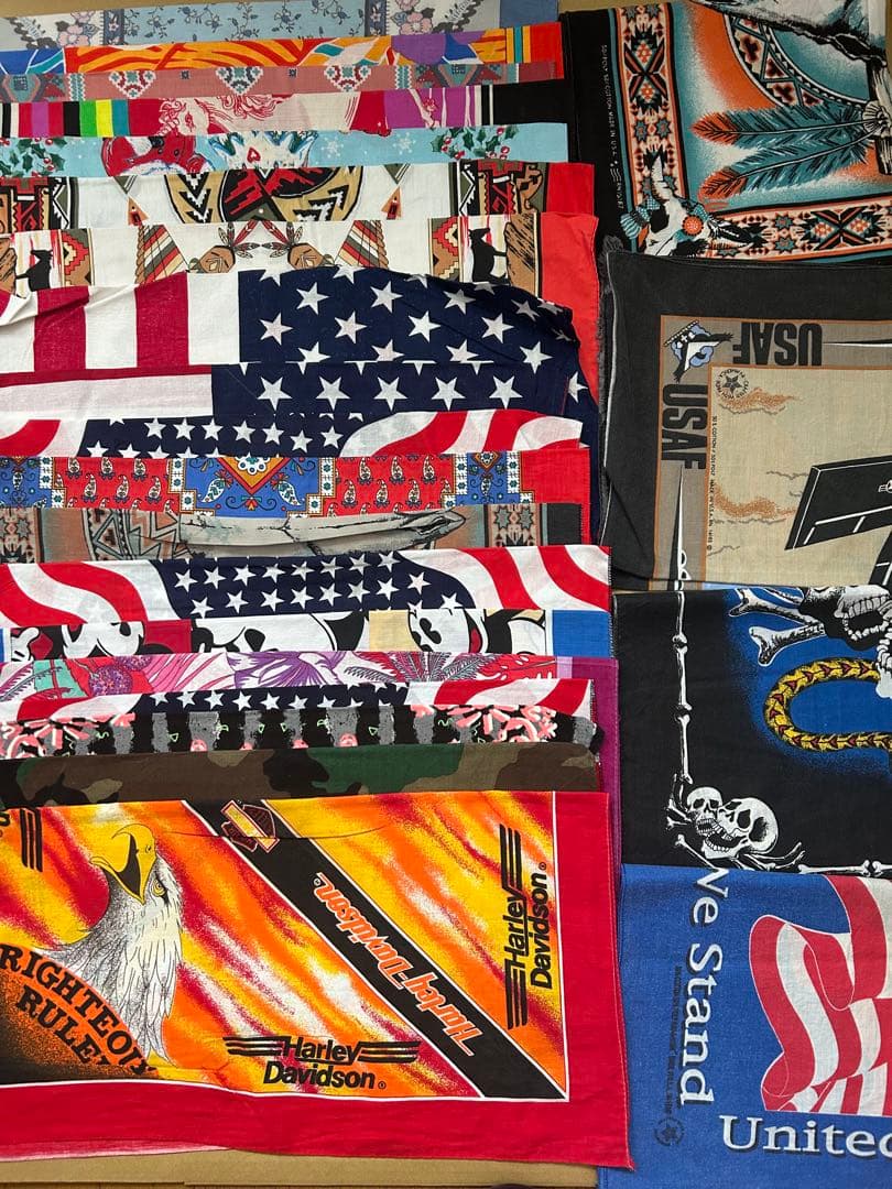 80s 90s アメリカ製バンダナ 20枚セット PB - メルカリ