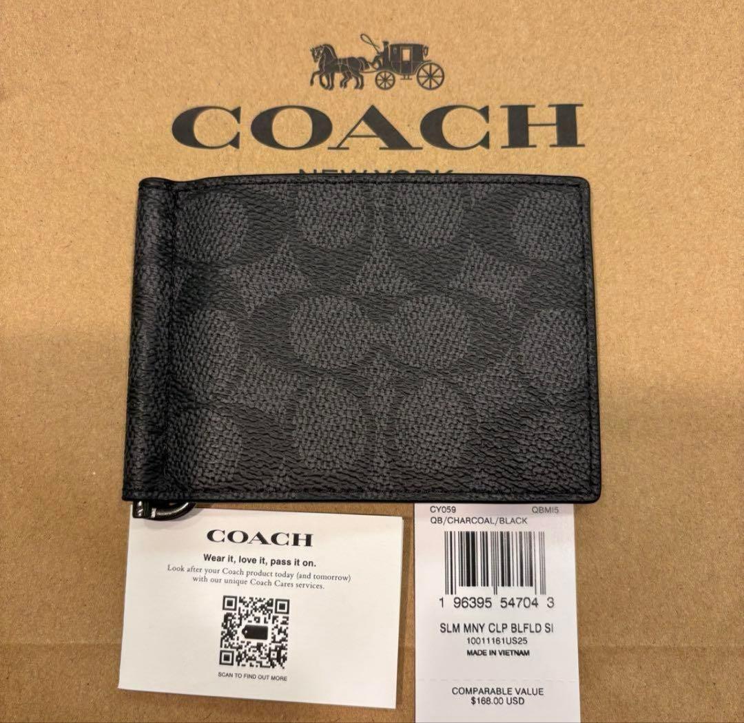 COACH 二つ折りマネークリップ★coach実績多数★ 楽天市場】コーチ COACH メンズ 二つ折り財布 カードケース