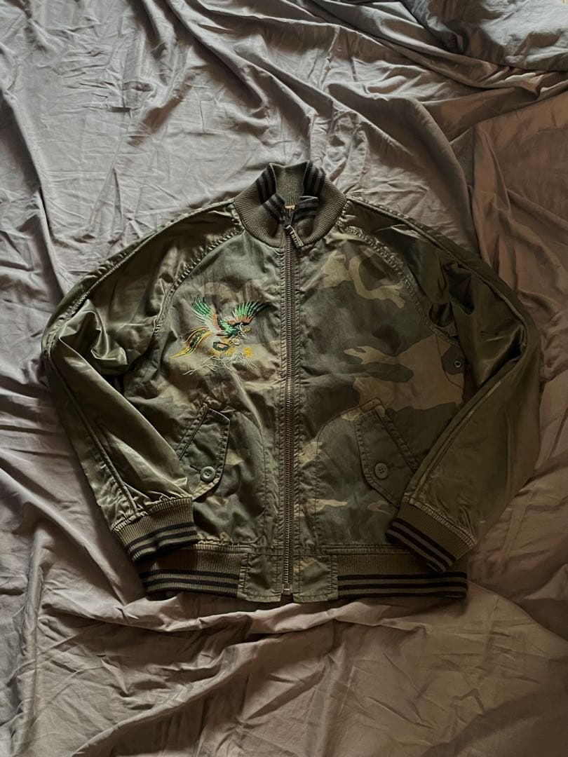 う*様 90s 00s y2k archive FINAL  スカジャン y2k 90s vintage スカジャン ブラック アメカジ 龍刺繍 短丈 M - メルカリ