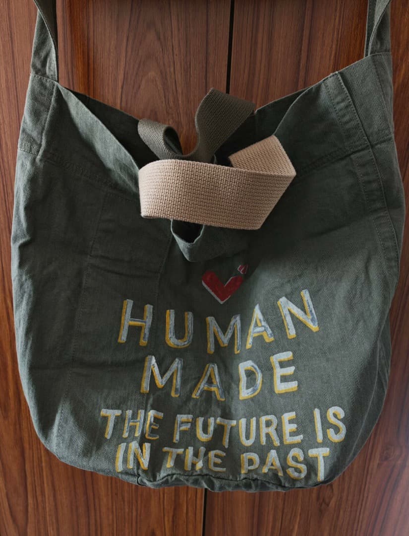 HUMAN MADE ミリタリーグリーン ショルダートートバッグ HUMAN MADE ヒューマンメイド HELMET BAG Olive オリーブ ショルダー