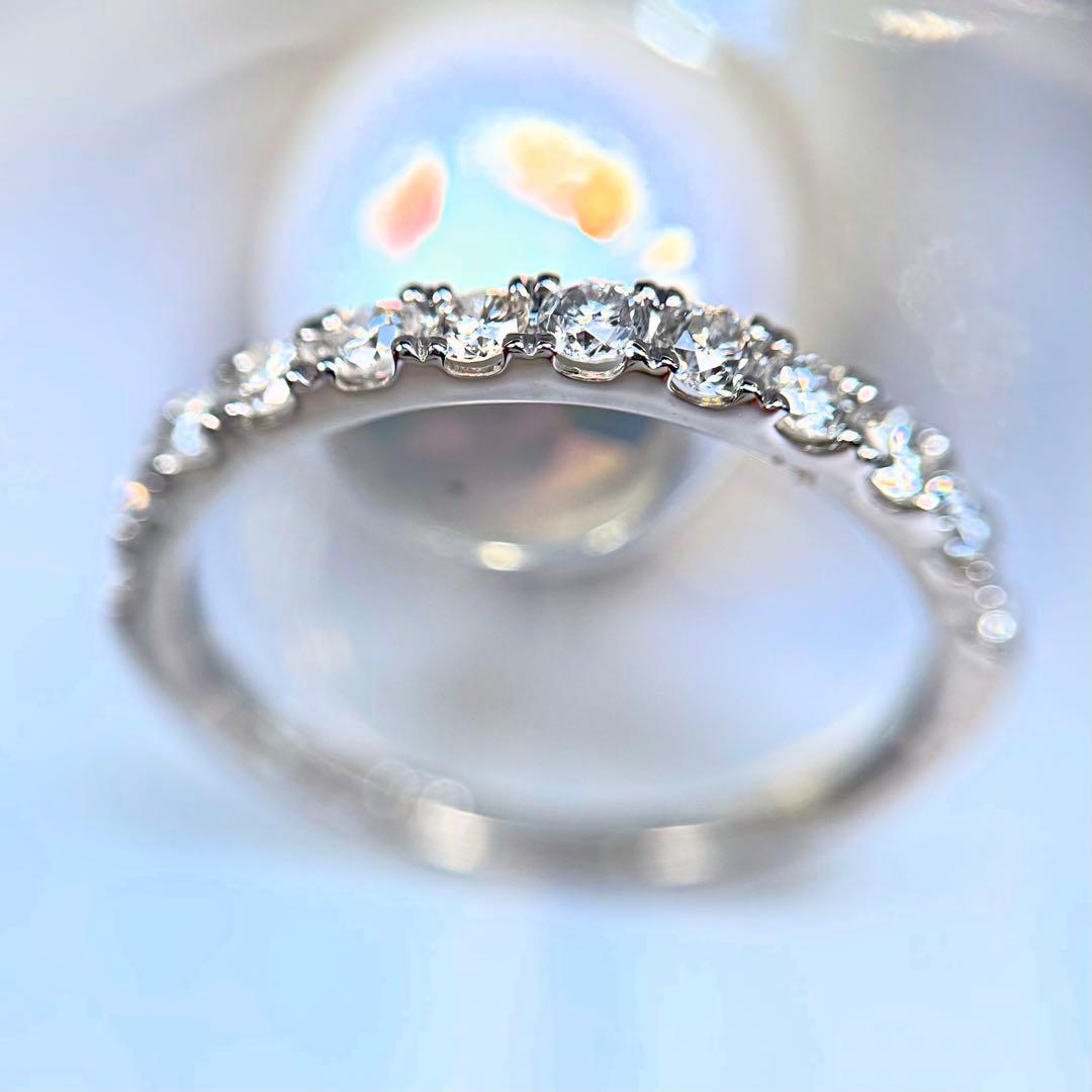 良質天然ダイヤモンド　0.50ct PT950 エタニティリング