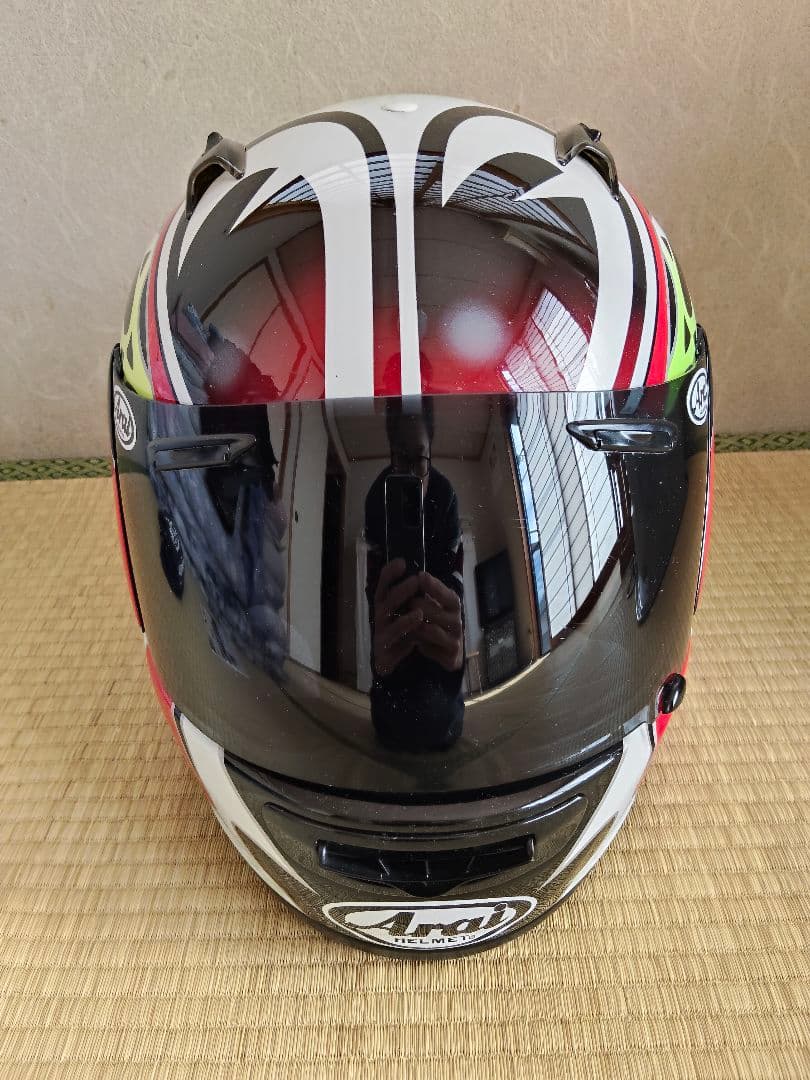 内装洗浄済】Arai QUANTUM-J 中須賀克行選手レプリカ 付属品完備