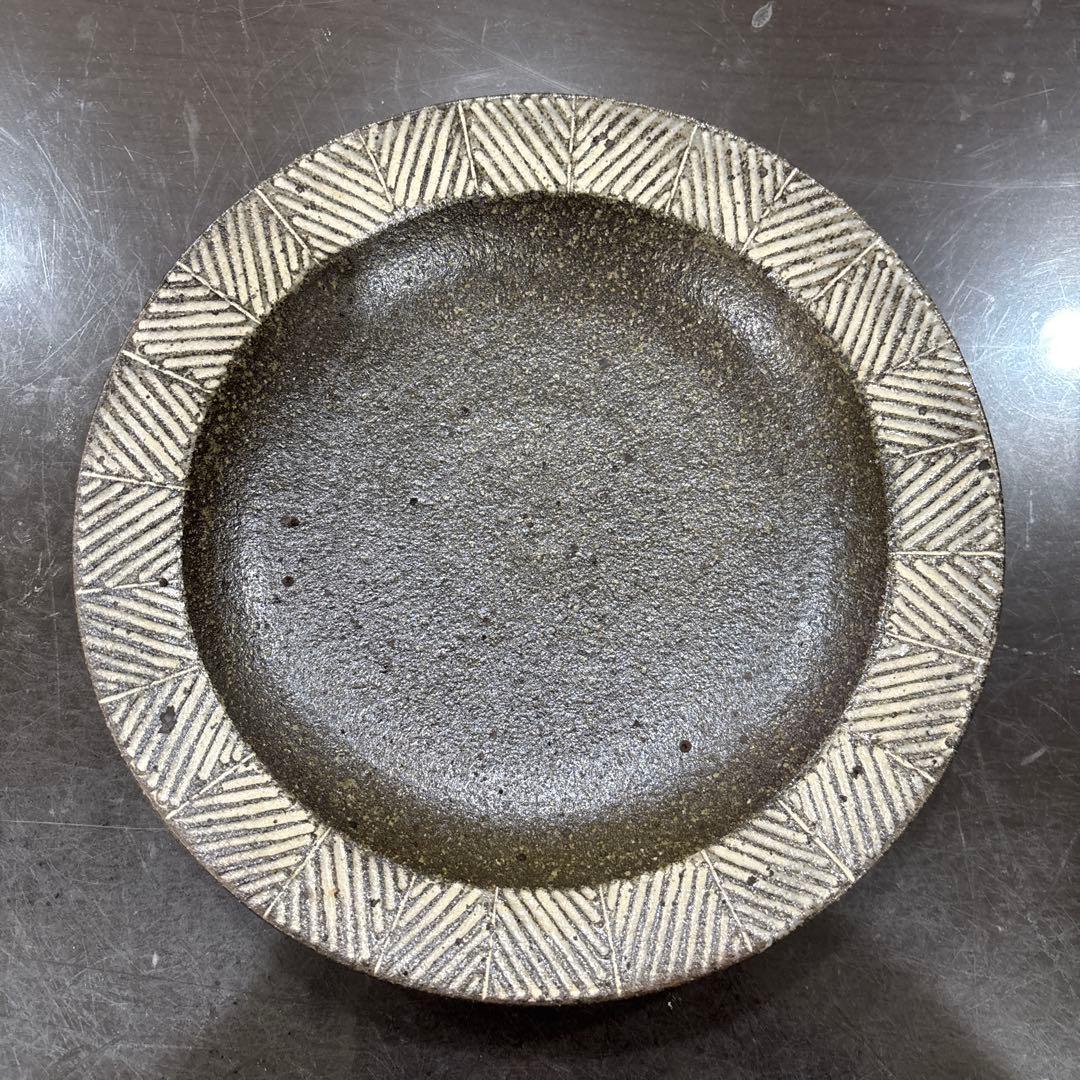 ❤️ウインターセール❤️新品　池田大介　◎リムヘリンボーン　7寸皿 池田大介｜ヘリンボーン 7寸リム皿 | UTSUWA11