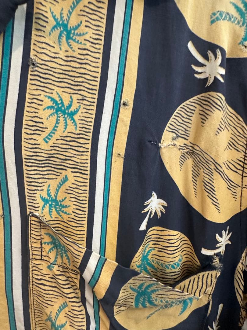 m*m様 ヴィンテージ カハナモク アロハ ネイビー - メルカリ