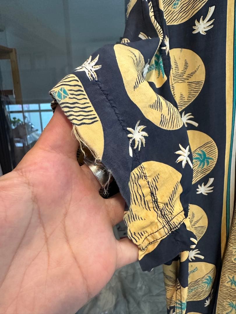 m*m様 ヴィンテージ カハナモク アロハ ネイビー - メルカリ