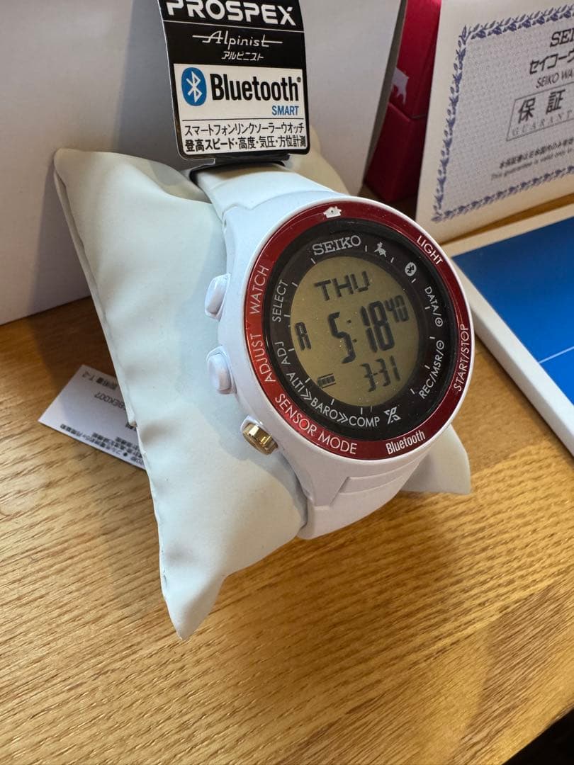 新品未使用　SEIKO PROSPEX アルピニスト　限定モデル　SBEK007 セイコー プロスペックス＞登山用ソーラーデジタルウオッチ