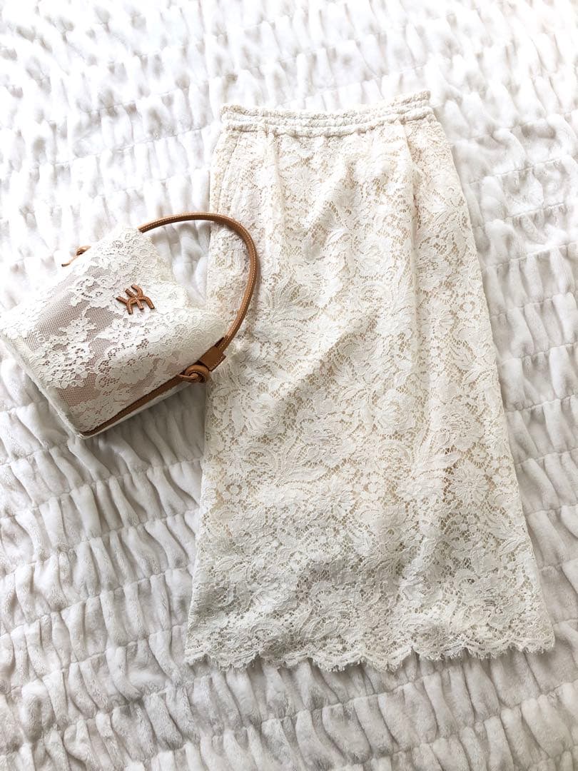 エルマンノシェルビーノ ロングスカート レース生地　お値下げしました。 エルマンノシェルビーノ ロングスカート レース生地 お値下げしました