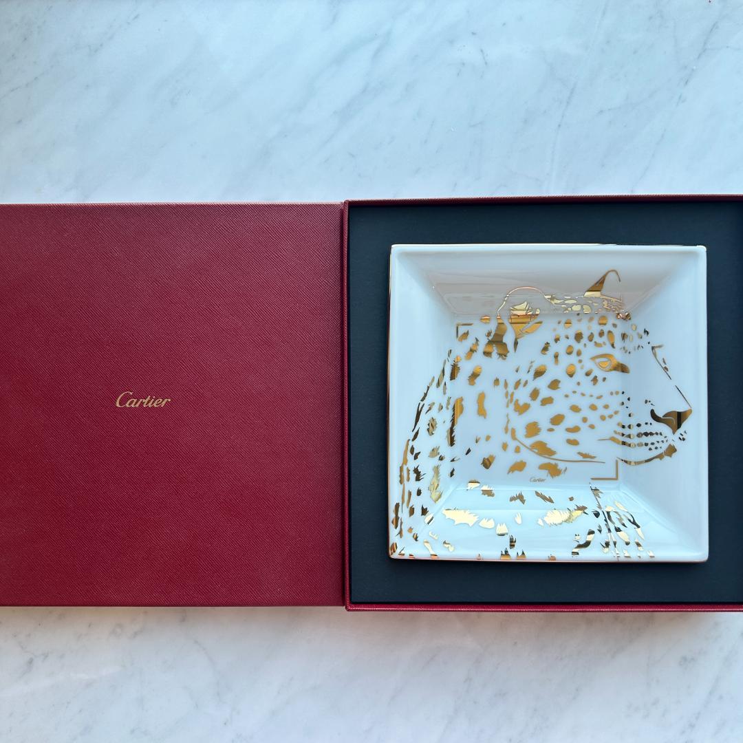 ＊希少・未使用＊Cartier カルティエ　パンテール　トレイ　小物入れ　飾り皿 □新品□未使用□ Cartier カルティエ パンテール お皿 インテリア