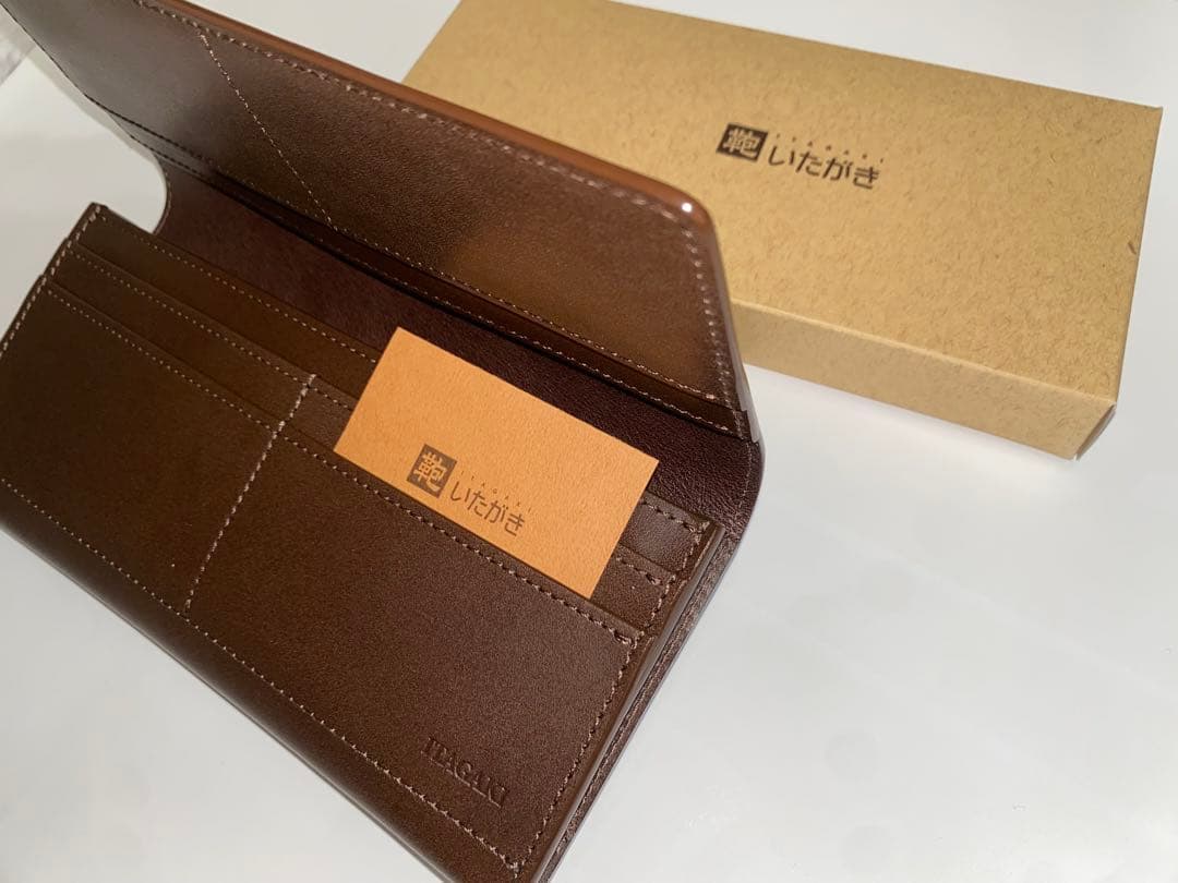 本革 長財布／いたがき　栃木レザー　／ブラウン 長財布 本革 栃木レザー 財布 メンズ レディース ラウンドファスナー