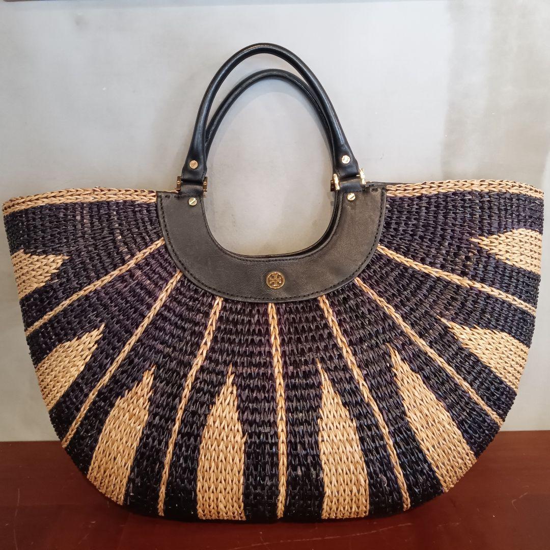 トリーバーチ Tory Burch ストロー ラージトート カゴ バッグ トリーバーチ TORY BURCH バッグ ハンドバッグ トートバッグ