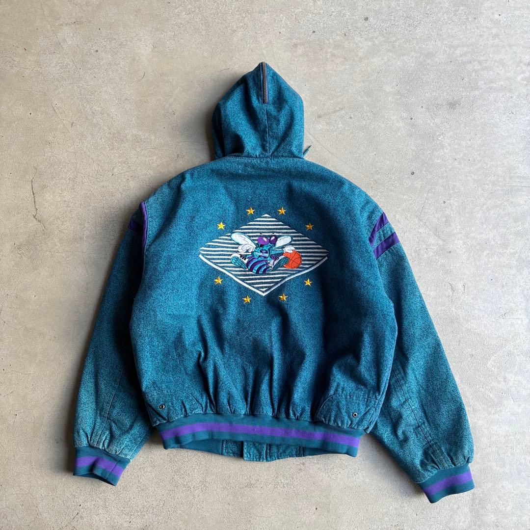 90s STARTER NBA シャーロットホーネッツ 中綿 ジップパーカー 90s STARTER NBA シャーロットホーネッツ 中綿 ジップパーカー - メルカリ