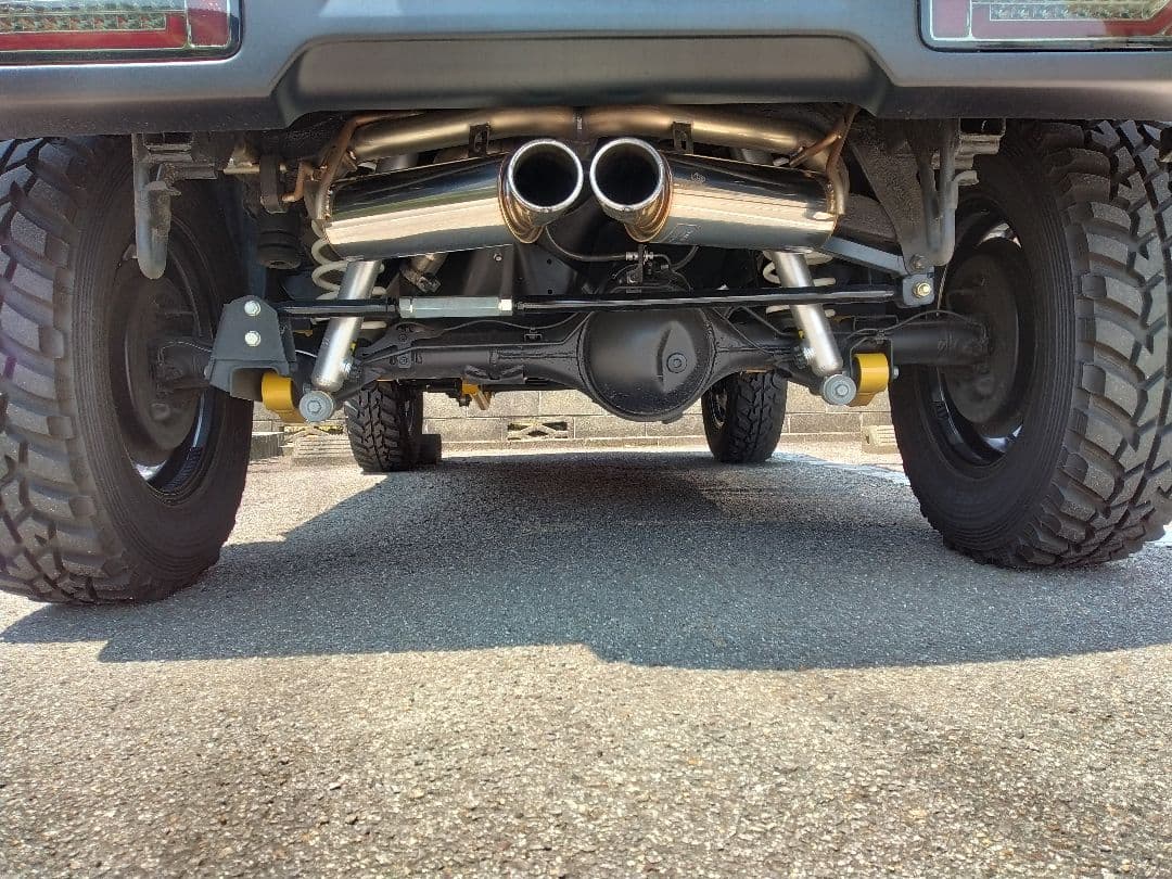 茂木智史様専用！JB64用センターW出しマフラー 5次元製 車検対応 未