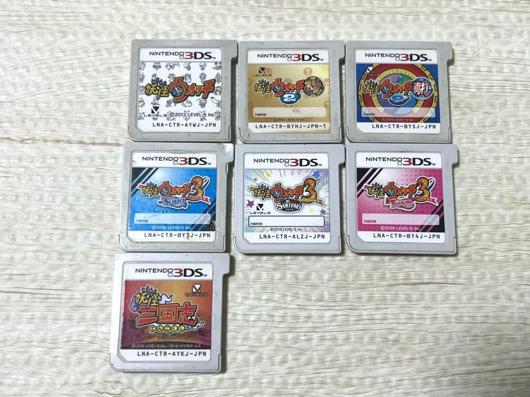 妖怪ウォッチ 3DSソフト 7本セット スキヤキ 真打 テンプラ スシ ニンテンドー3DSソフト『妖怪ウォッチ3 スシ／テンプラ レベルファイブ