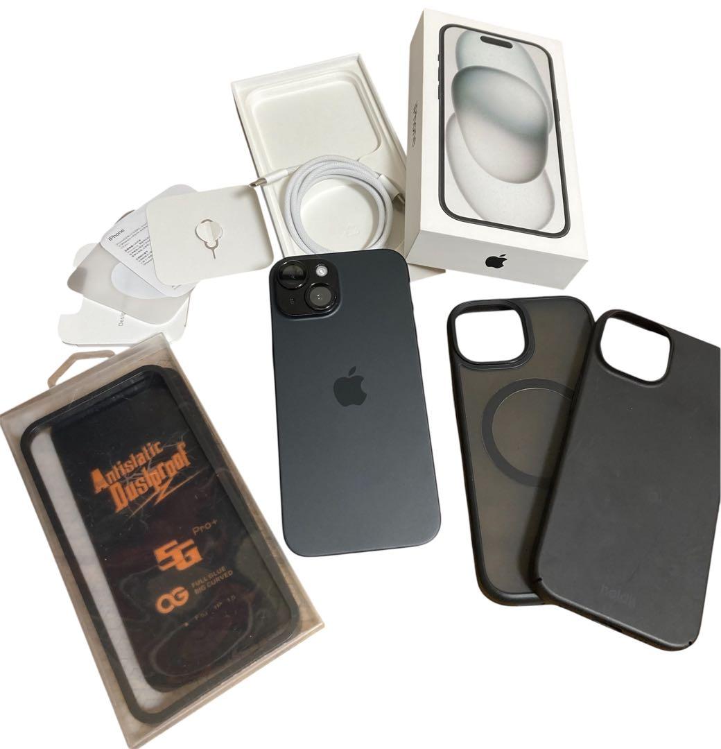 美品】iPhone 15 ブラック 256GB おまけ付き - メルカリ