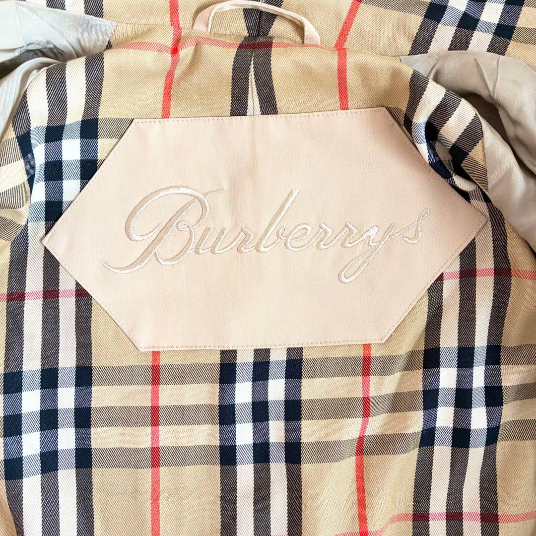 バーバリーズ ステンカラーコート フード付き ベージュ 9AR ノバ