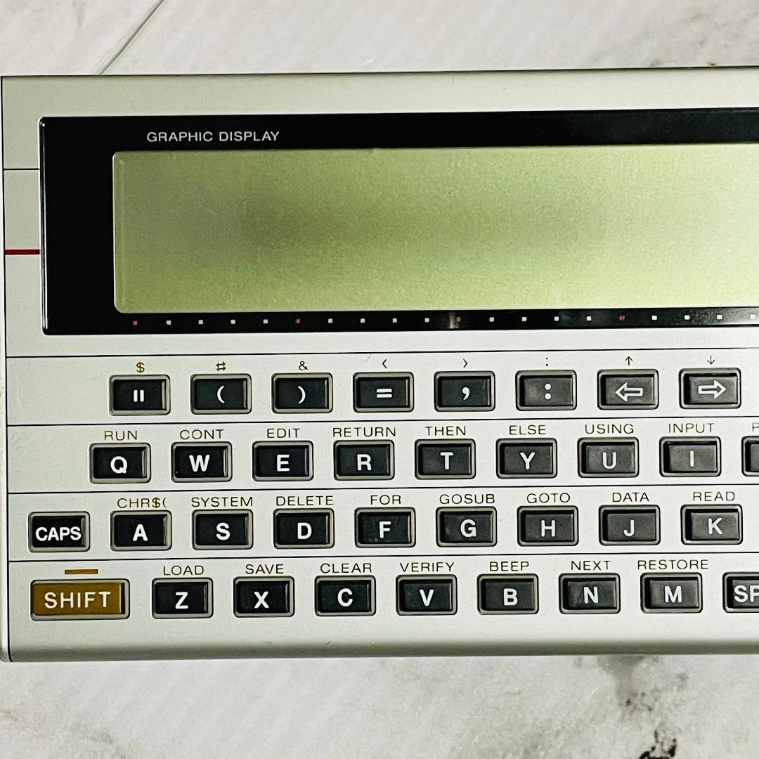 【良品】CASIO PB-700 動作確認済 コマンドガイド・ケース・電池付