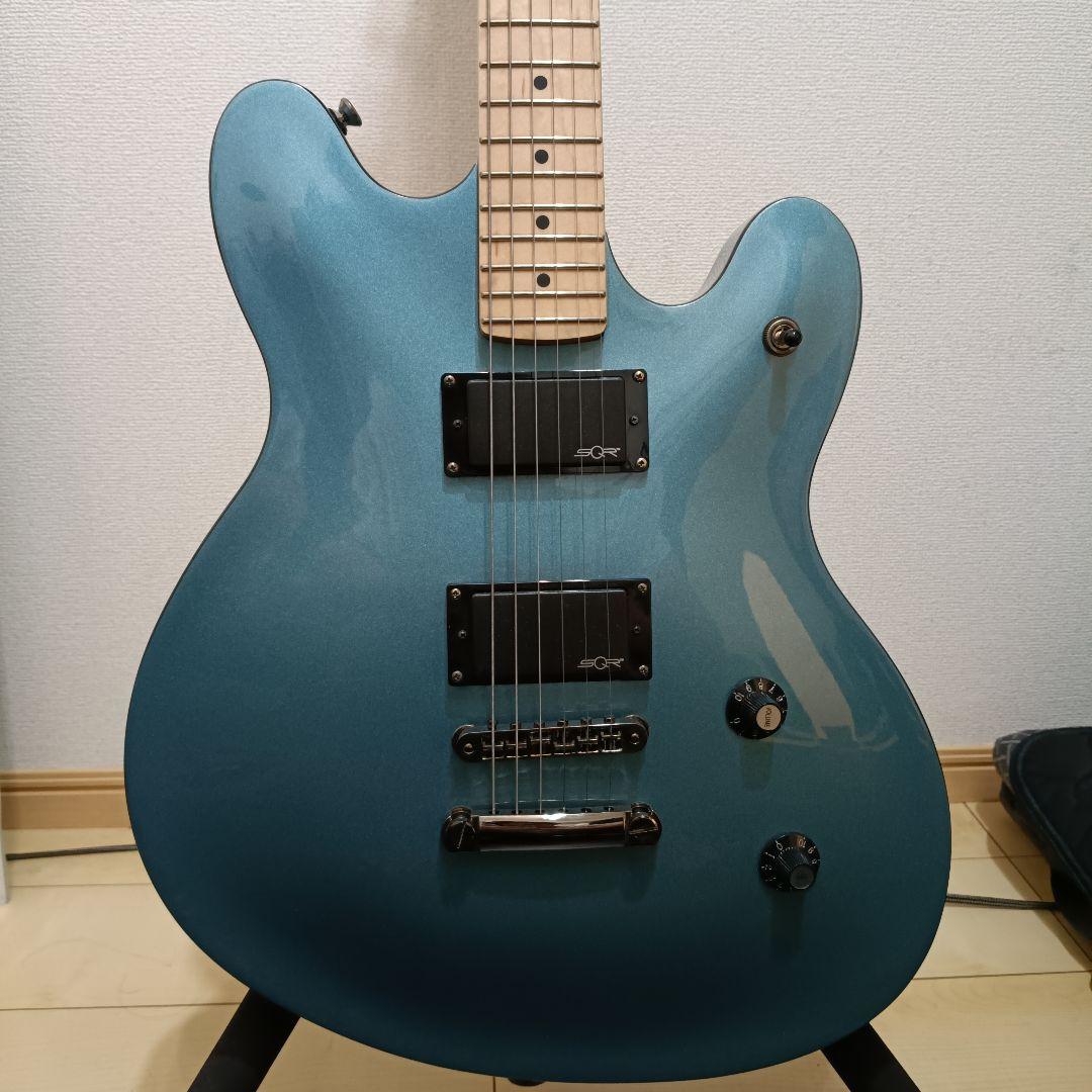 Squier Starcaster ブルーエレキギター Squier Affinity Series Starcaster Deluxe, Lake Placid Blue (SR