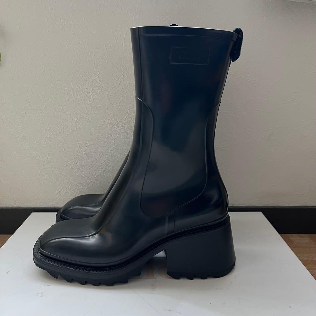 chloe クロエ ラバーブーツ Chloe（クロエ） レインブーツ BETTY 大きいサイズあり ブラック
