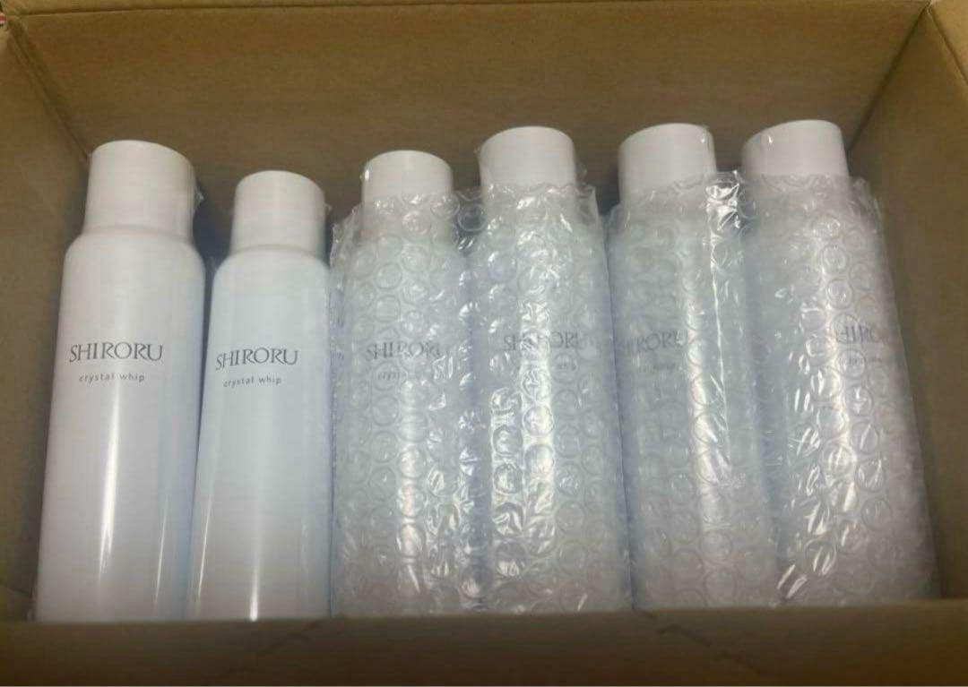 SHIROKU クリスタルホイップ6本セット SHIRORU シロル クリスタルホイップ 120g クリスタルホイップブラック