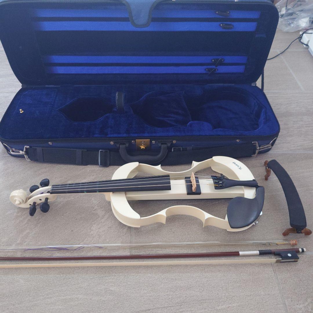 Kranz エレクトリックバイオリン 交換用弦、KUNバイオリン用肩当て付き KUN Super クン スーパー 分数バイオリン肩当て（サイズ：3/4-1/2用）