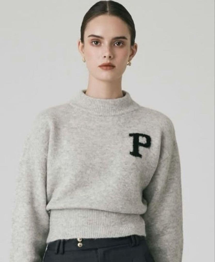 polaura ポローラ モックネックロゴニット モックネックロゴニット – poláura OFFICIAL ONLINE STORE