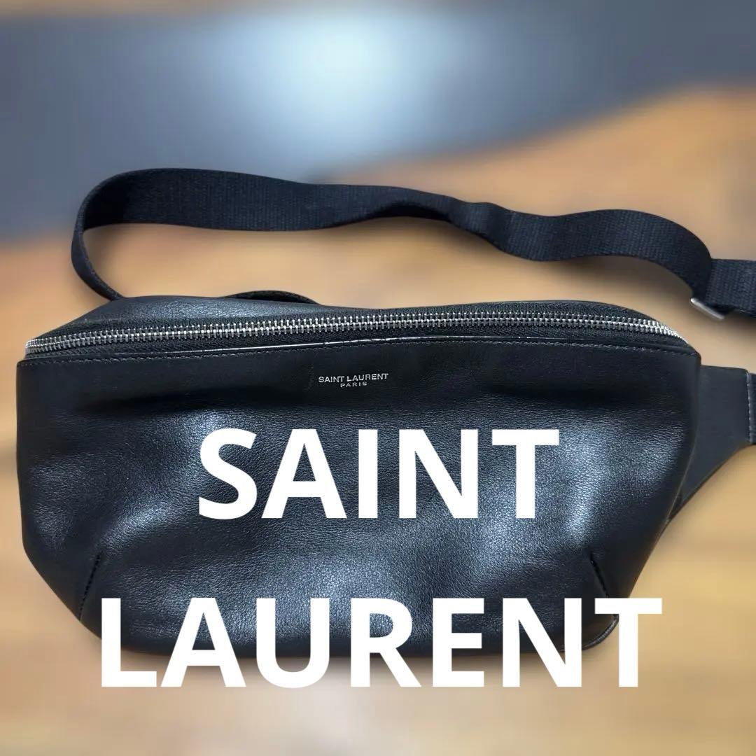 SAINT LAURENT ブラック ボディバッグ サンローラン SAINT LAURENT ボディバッグ ブラック メンズ SAINT