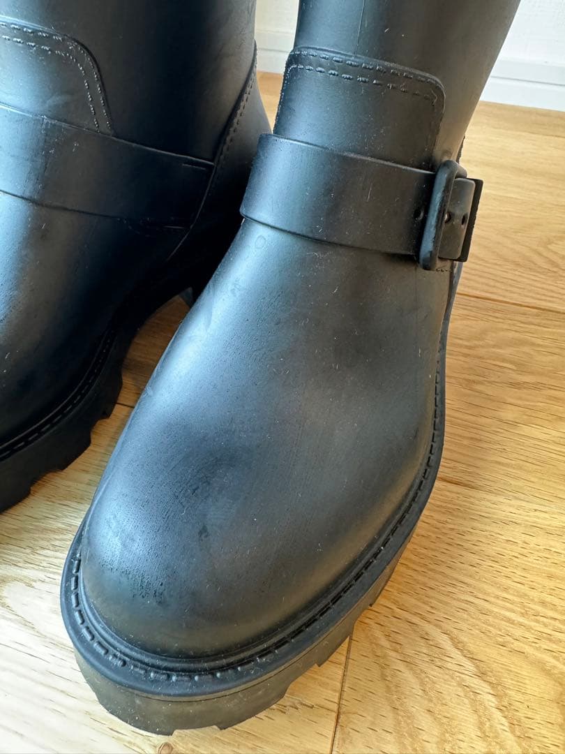 ジミーチュウ レインブーツ黒 24cm - メルカリ