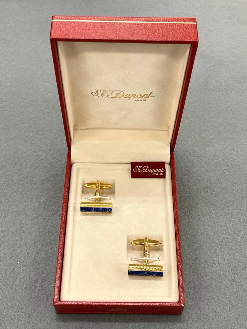 【未使用】S.T. Dupont カフリンクス　ラピスラズリ カフリンクス | S.T. Dupont Official / エス・テー・デュポン 公式