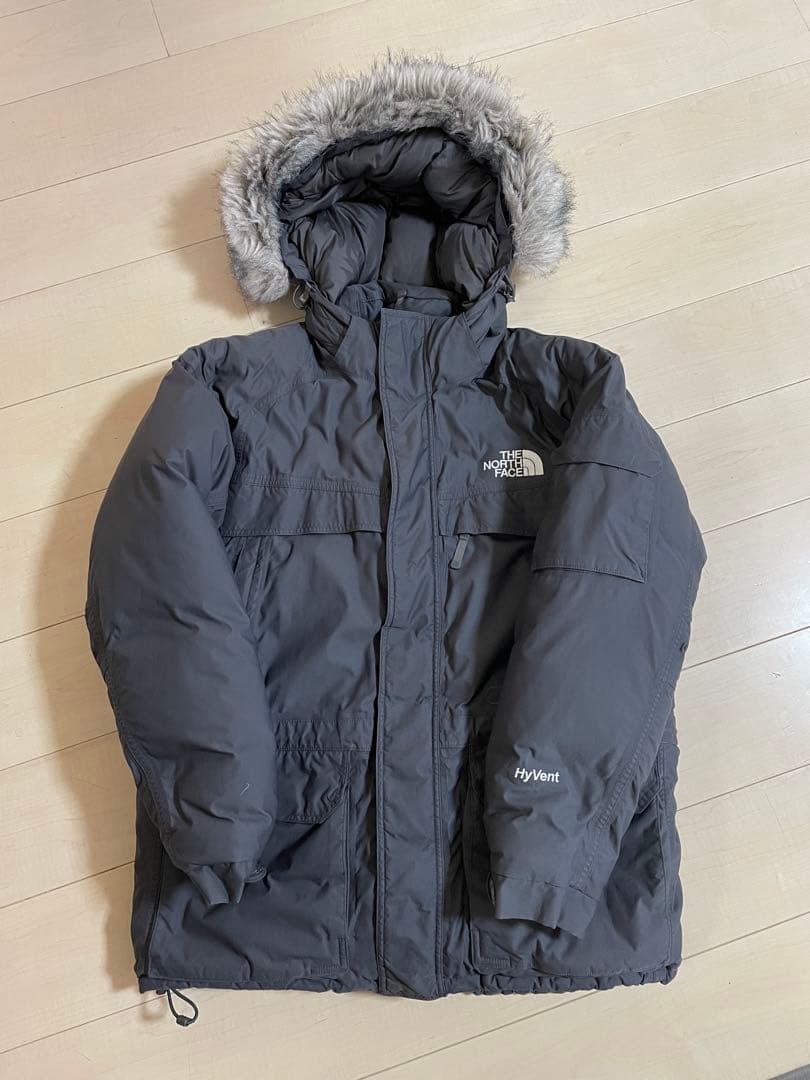 The North Face HyVent ダウンジャケット グレー THE NORTH FACE (ザ ノースフェイス) ナイロン フード付き ダウン