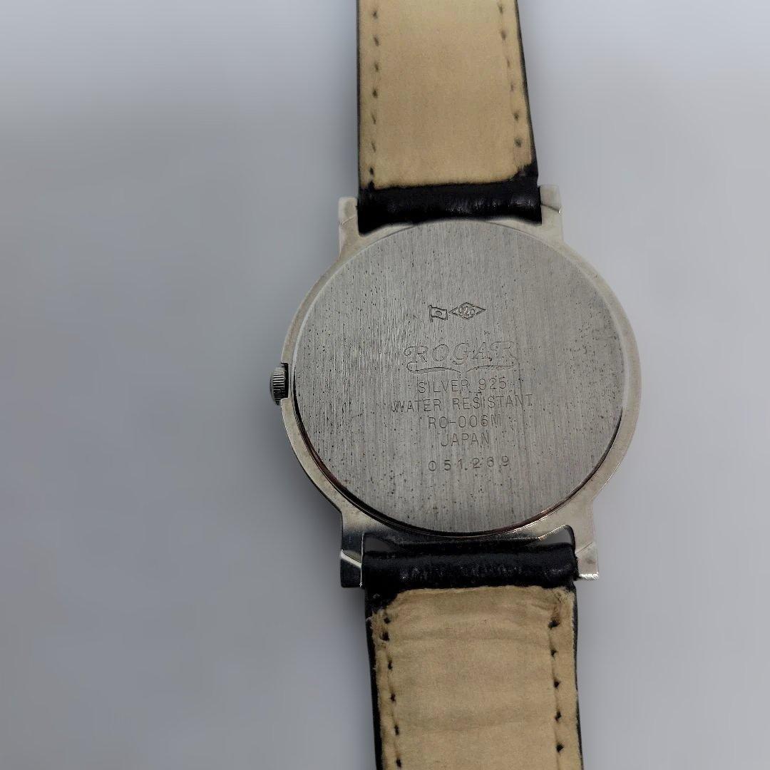 稼働 ROGAR S. Ebihara シルバー925 メンズクォーツ腕時計 - メルカリ