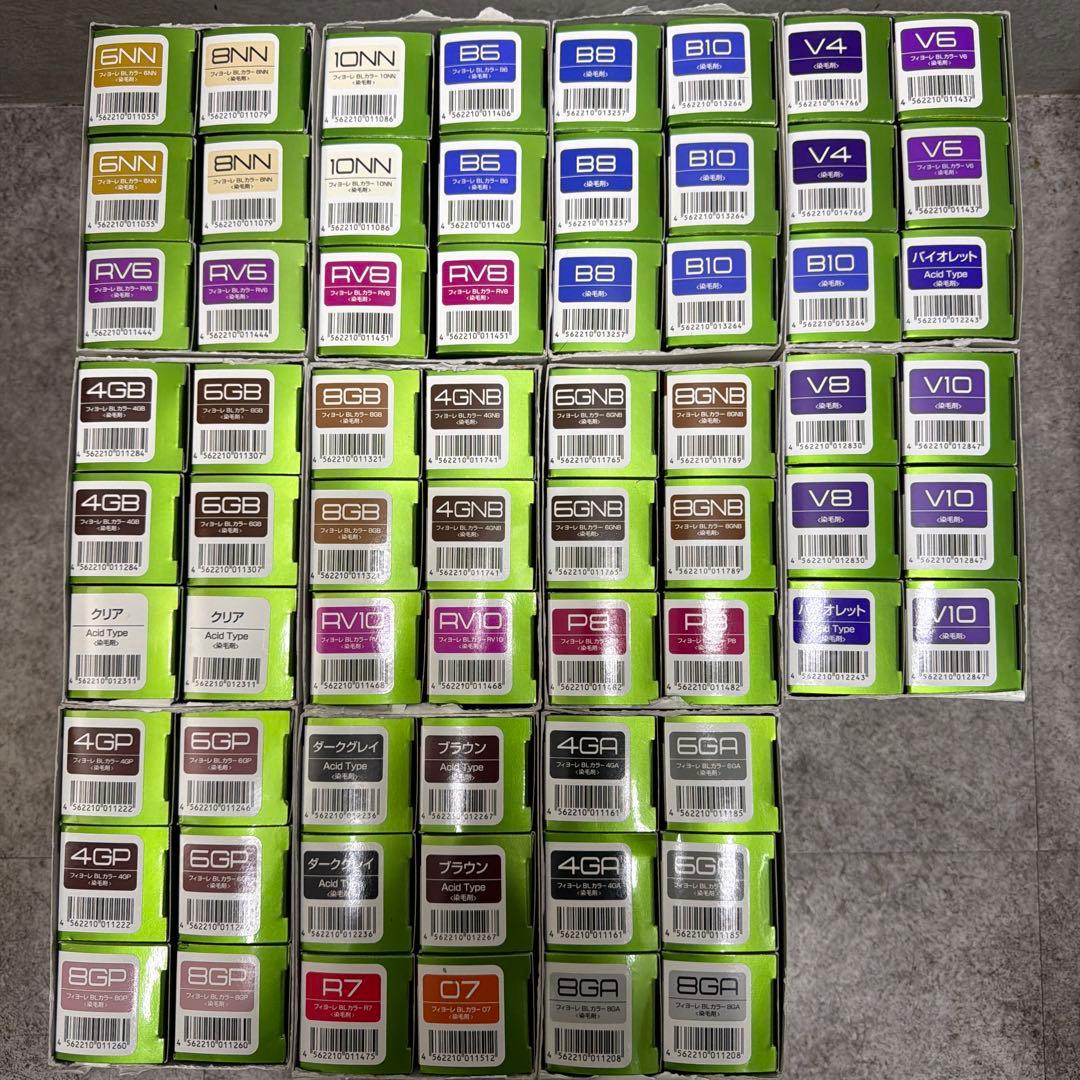値下げ】【早い者勝ち】フィヨーレBLカラー 66本セット 業務用カラー剤