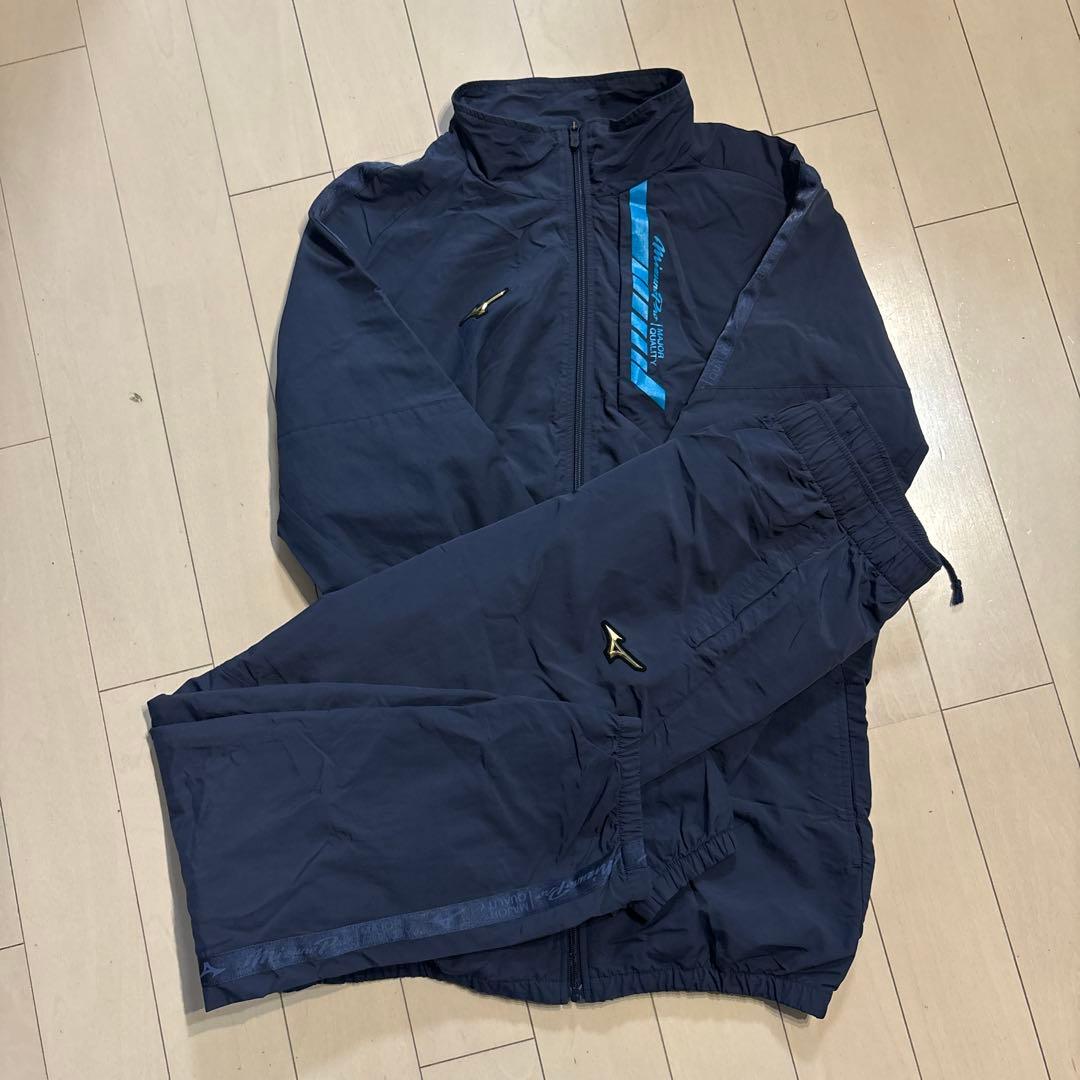 MizunoPro ジャケット パンツ セット ネイビ Mizuno Pro ミズノプロ 野球 テックスウェット ジャケット ロング