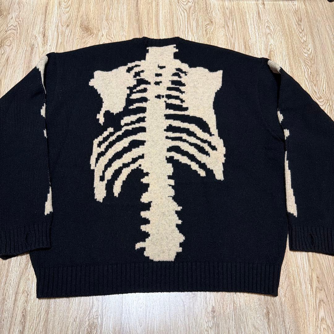 kapital ボーンニット　キャピタル KAPITAL(キャピタル) / 5G ウール BONEクルーセーター (ブラウン) 25AW