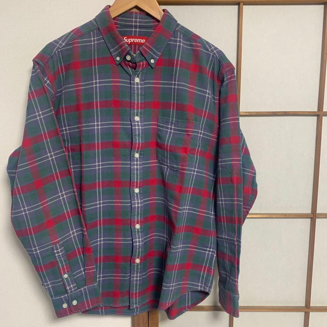 トップス Supreme Plaid flannel shirt M s-l400.jpg