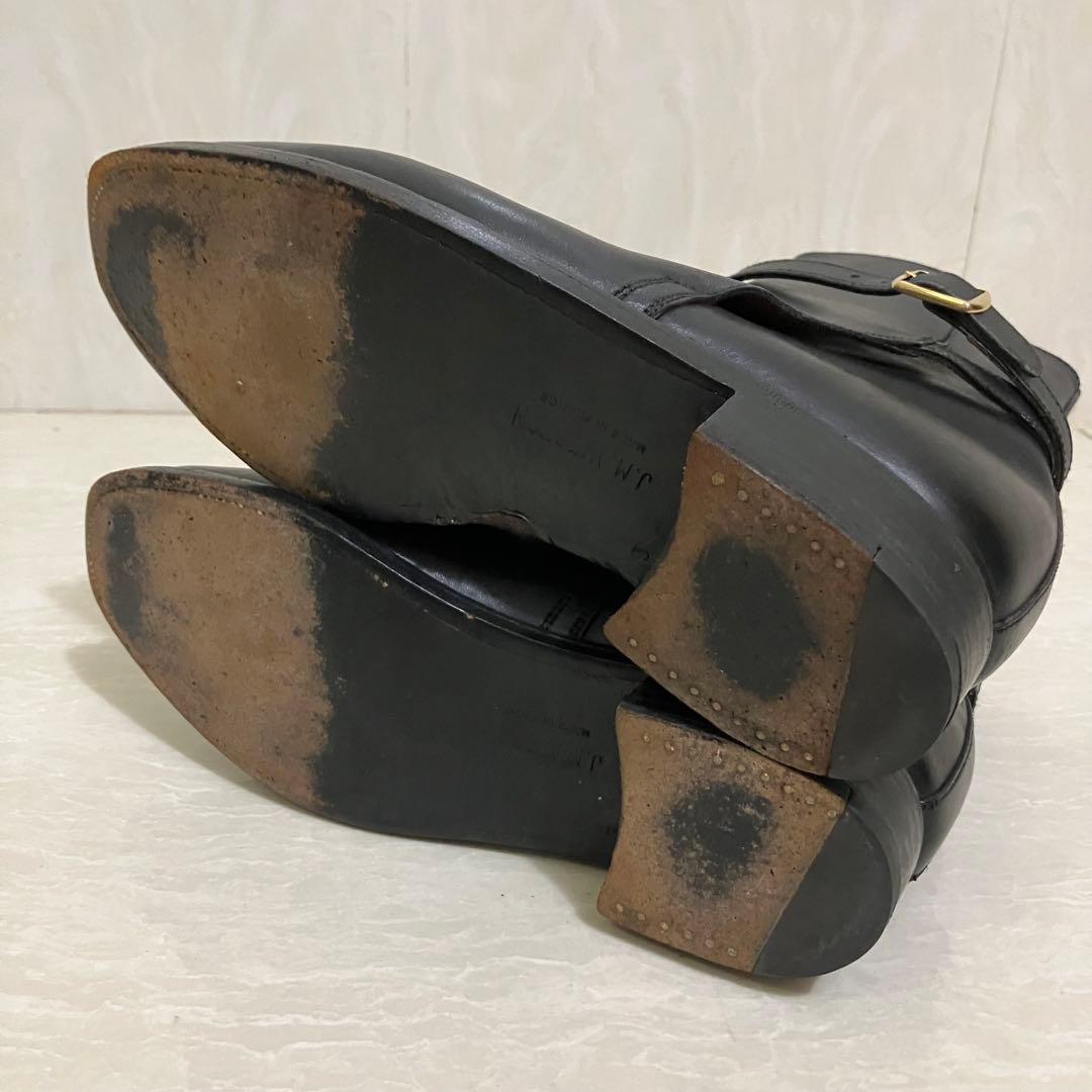 J.M.Weston　ショートブーツ　3.5D　レザー　バックル　黒