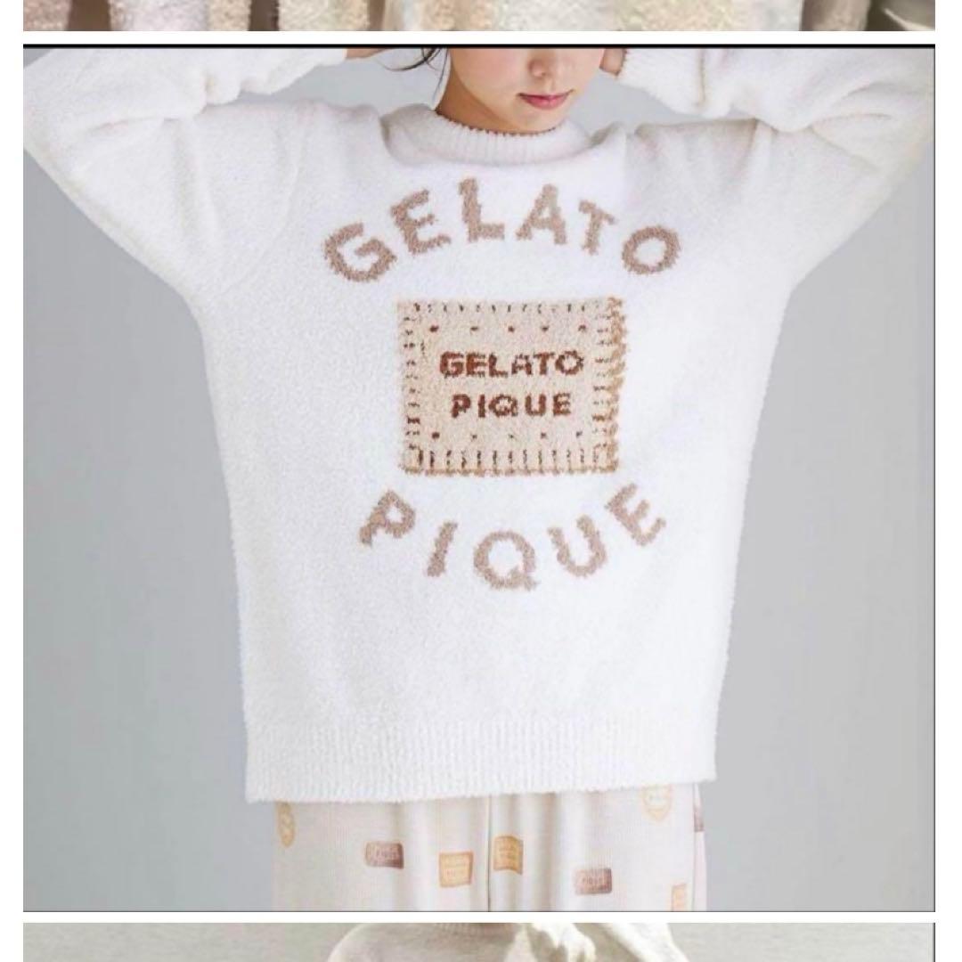 正規品【新品タグ付き】 ジェラートピケ パウダー ビスケット上下セット クリーム 正規品【新品タグ付き】 ジェラートピケ パウダー ビスケット上下