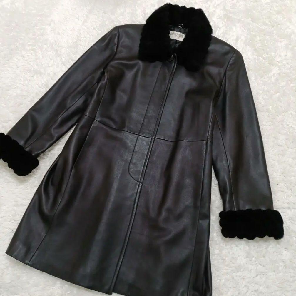 ✨️美品✨️バルマン　高級 羊革 レザージャケット ファー付き　ラムレザー　L 2026年最新】Yahoo!オークション -バルマン レザー ジャケットの中古品