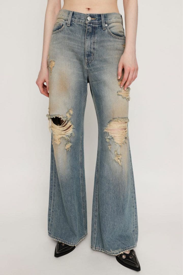 sly DAMAGE J／W FLARE PT-C スライ デニム SLY | DAMAGE J／W FLARE PT-C (フレア ) |SHEL'TTER WEBSTORE