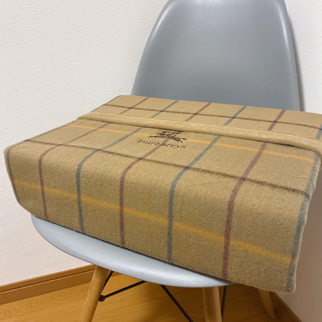BURBERRY × 西川産業】ラム100％ブランケット（日本製）純毛毛布