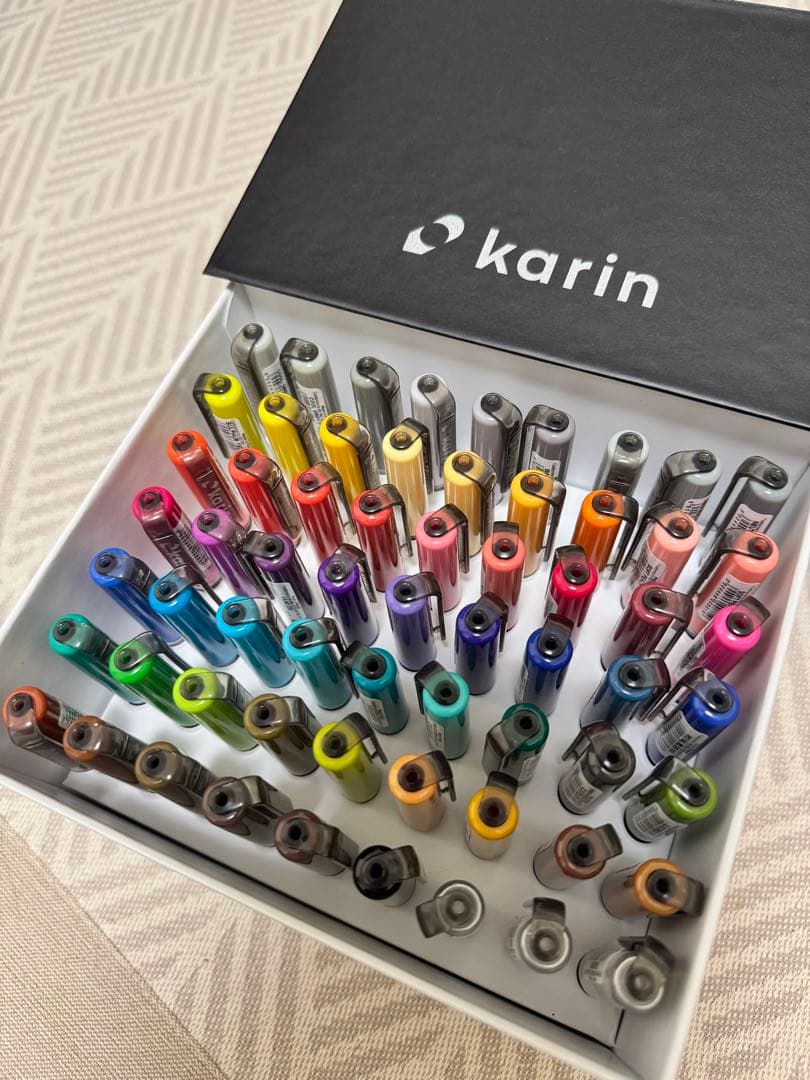 karin メガボックス ブラシマーカー Pro Amazon.co.jp: 日本初上陸 欧州製 カリン ブラシマーカー プロ メガ