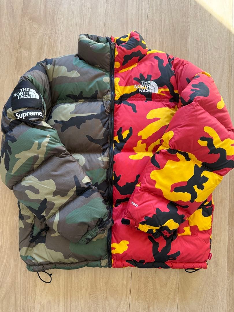 Supreme THE NORTH FACE Split Nuptse 迷彩 - メルカリ