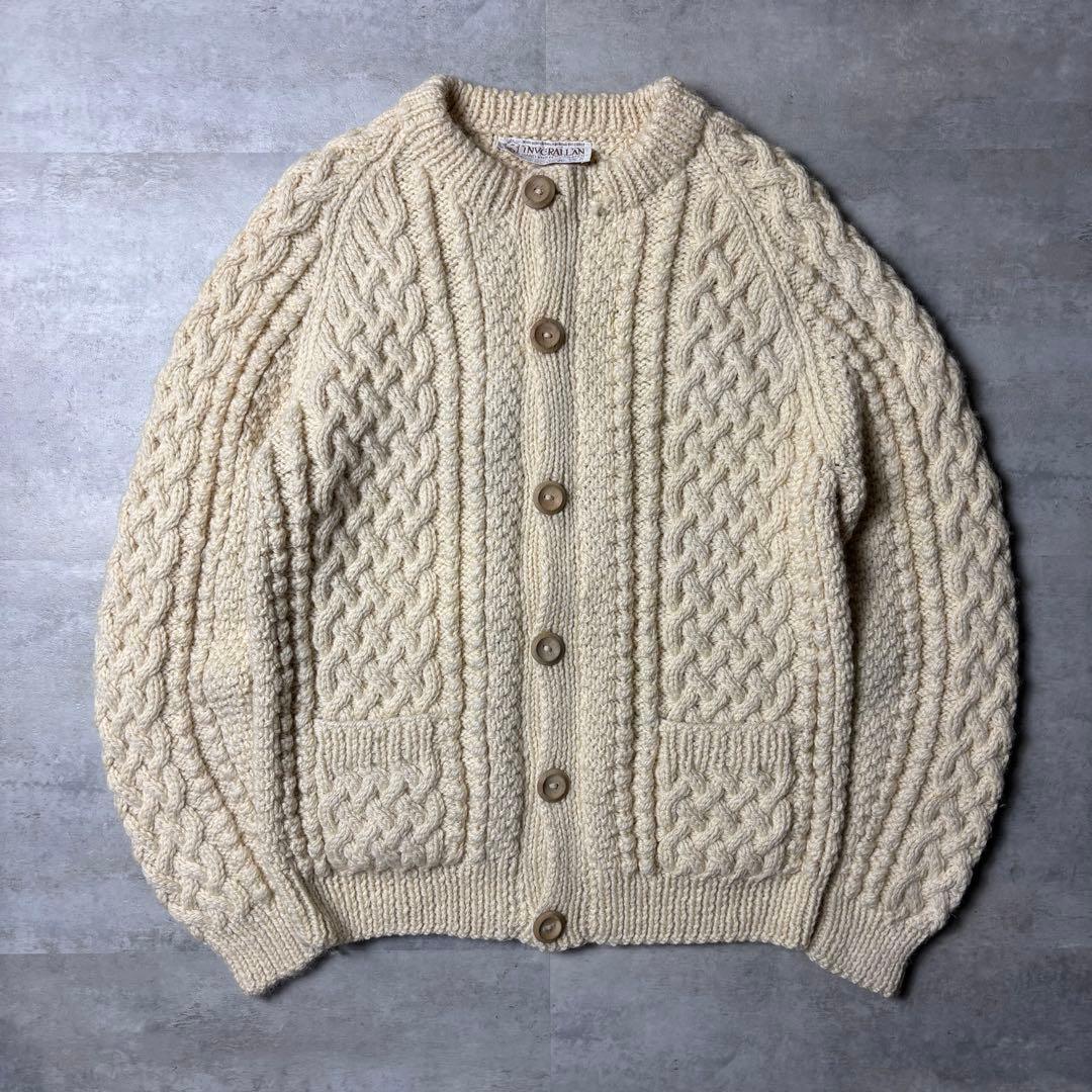 インバーアラン スコットランド製 フィッシャーマンニット