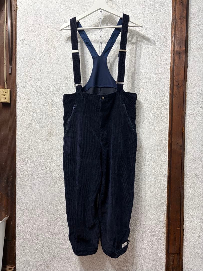 カナダ製　ビンテージ　古着　Bruno ネイビー コーデュロイ オーバーオール 80s USA製 vintage Lee コーデュロイ オーバーオール メンズ S~Mサイズ