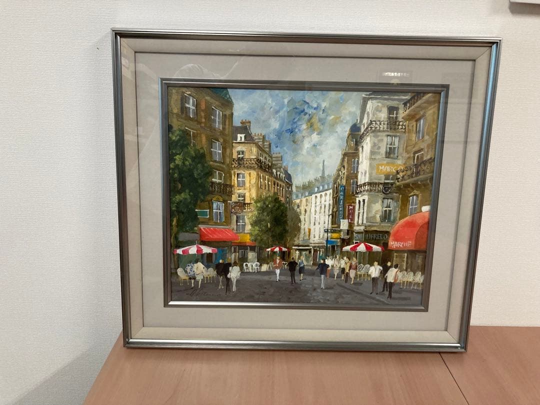 北野明信★パリ★風景画★ 北野明信☆パリ☆風景画☆ 北野明信 『パリ』 油彩画 - 北海道画廊