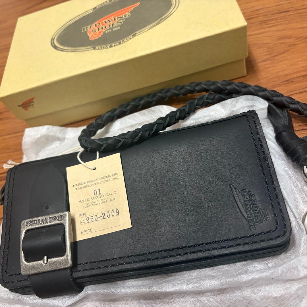 RED WING ブラック長財布 REDWING - RED WING/レザー/財布/ロング/バイカー/ホーウィン