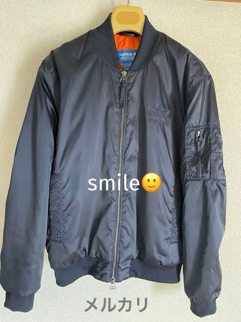 MA1 adidas originalsアディダス フライトジャケット ネイビー - メルカリ