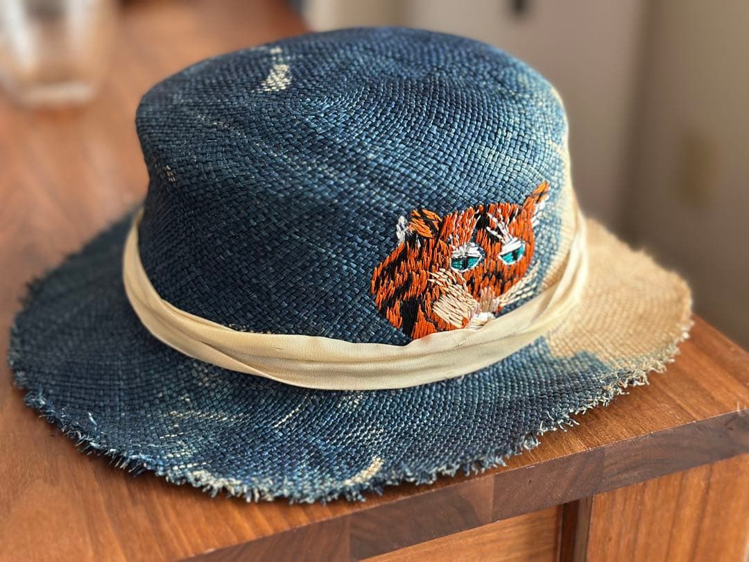 美品✨KAPITAL キャピタル　麦わら帽子　スーベニア刺繍 楽天市場】【15%OFFクーポン対象】スザニ刺繍の帽子 キャップ四面