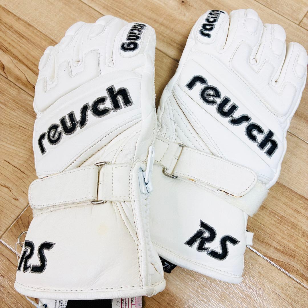 reusch ロイシュ　RS ホワイトスキーグローブ 7½ reusch（ロイシュ） スキー グローブ メンズ レディース＜2025
