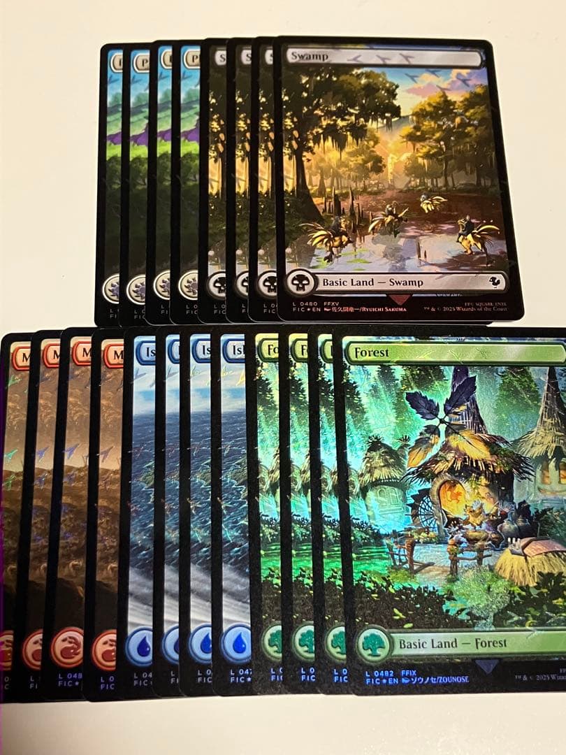 MTG 英語版　チョコボトラック・Foil　基本土地セット　チョコボバンドル MTG 英語版 チョコボトラック・Foil 基本土地セット チョコボバンドル