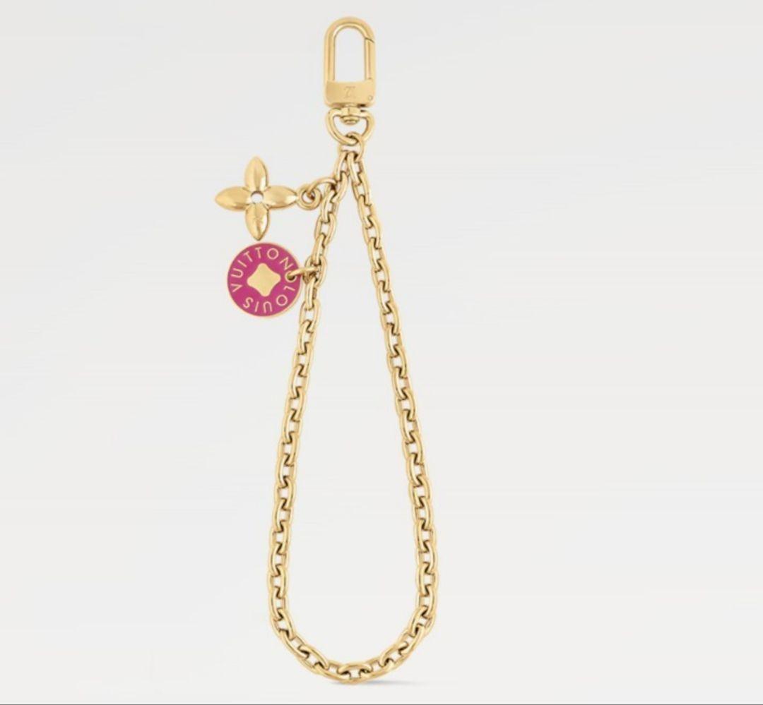 LOUIS VUITTON 村上隆　フォンホルダー　チェーンストラップのみ 村上隆コラボ【Louis Vuitton】LV TM フォンホルダー ストラップ